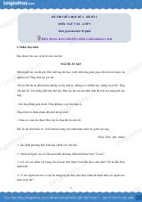 Đề kiểm tra giữa kì 1 Văn 9 - Đề số 1 có lời giải chi tiết